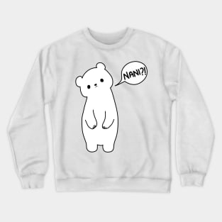 White bear says Nani?! Crewneck Sweatshirt